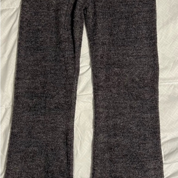 Barefoot Dreams Cozychic Ultra Lite Knit Size Small Gray Wide Leg Lounge Stretch - Picture 2 of 3